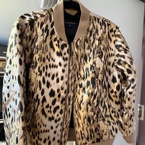 Banana Republic Leopard Bomber Jacket - NEVER WORN